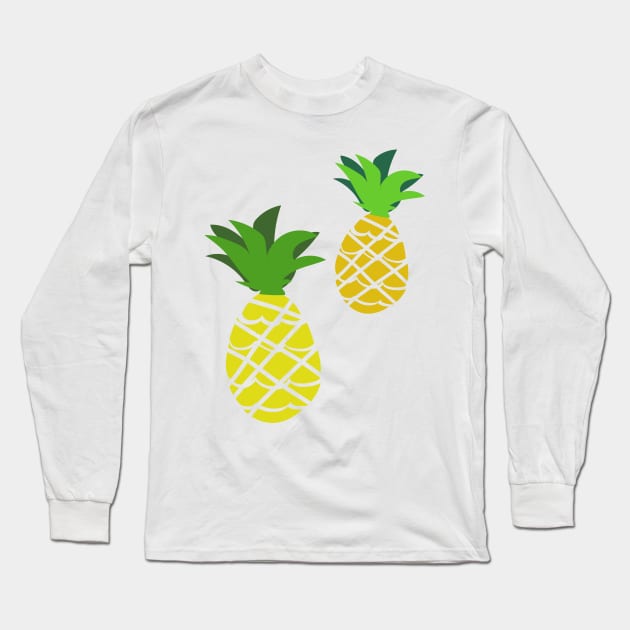 pineapple cute pineapple Long Sleeve T-Shirt by markatos